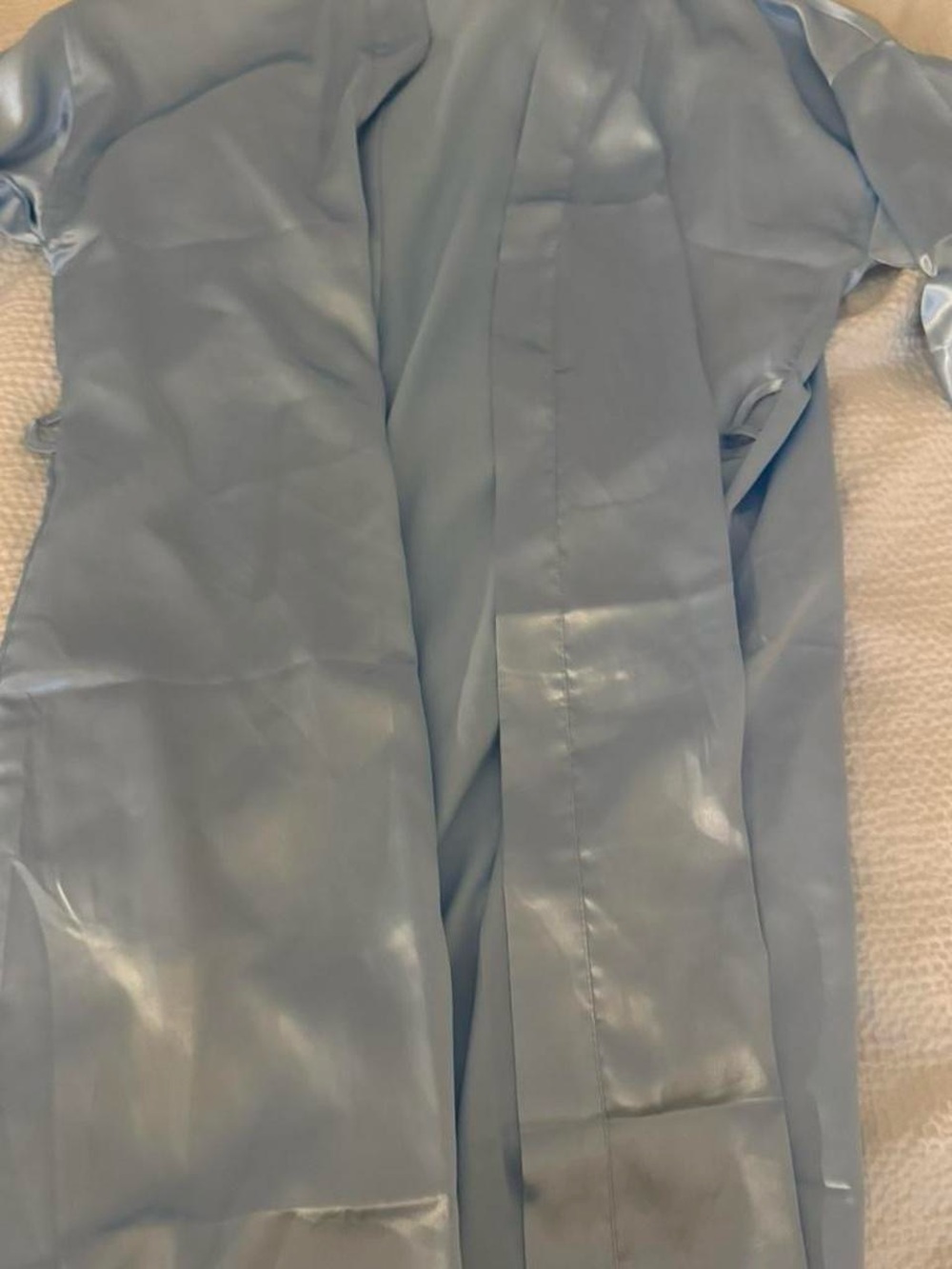 Light Blue Satin Robe
